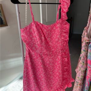 Lilly Pulitzer Pink Ruffle Jumpsuit